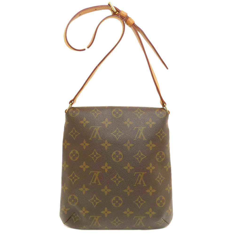 Louis Vuitton Short Salsa Shoulder Monogram Bag Musette Canvas Brown